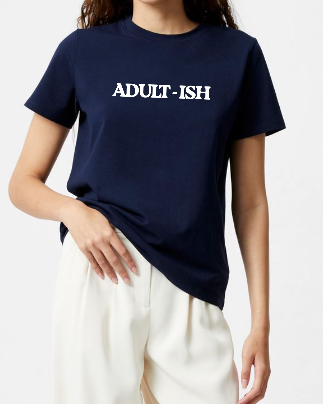Adultish Regular Black tshirt Women