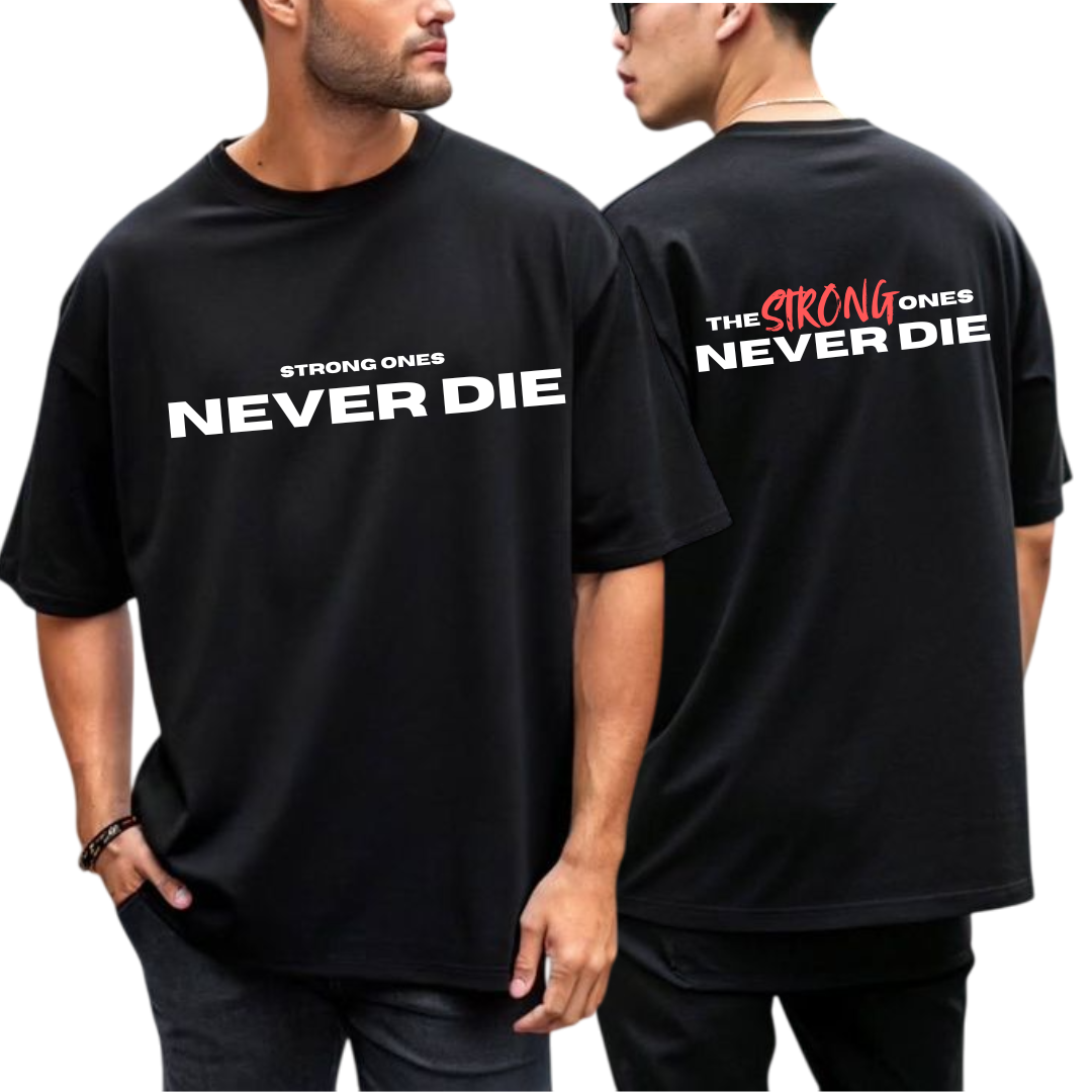 NEVER DIE black premium T-shirt