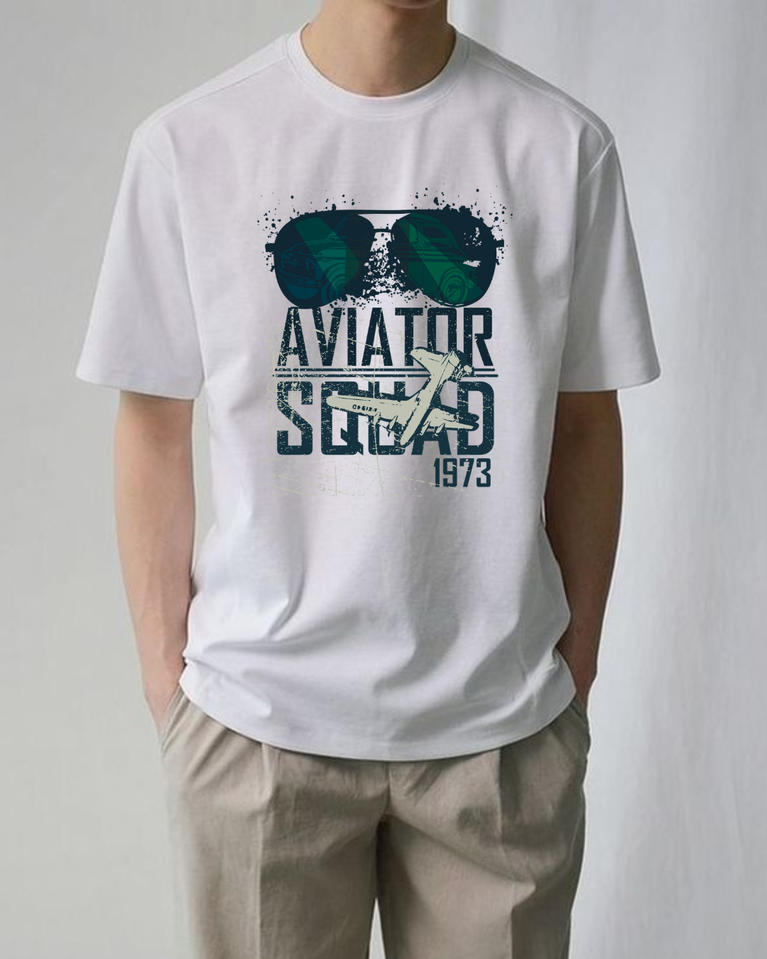 Printed Oversize Tshirt White Men