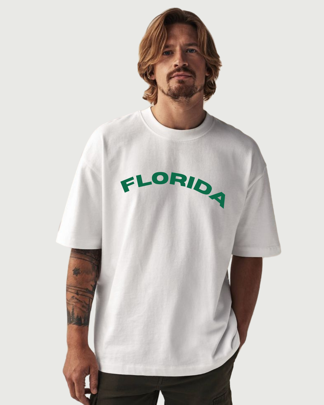 Florida Men's Oversized round neck T-shirt