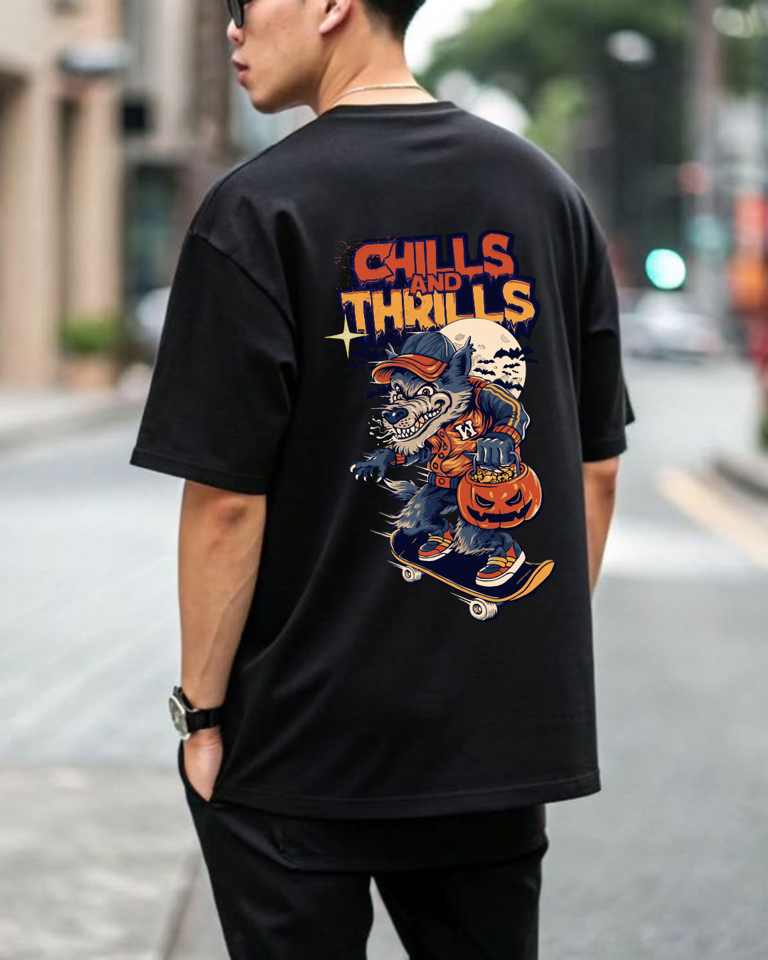 Chill and Thrills oversized T-shirt