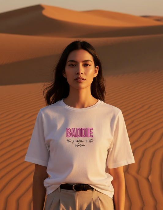 Baddie Oversize Tshirt white Women