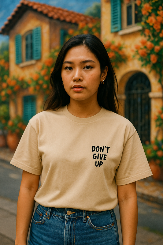 Don't give up Premium Oversized tshirt (Unisex)