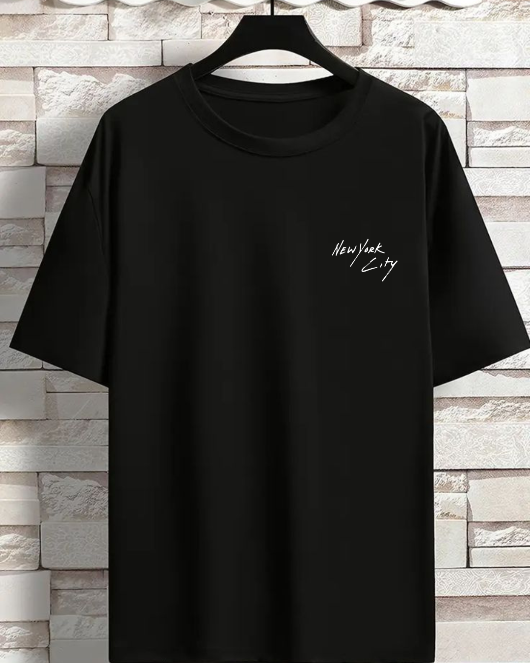 New York City oversized black tshirt