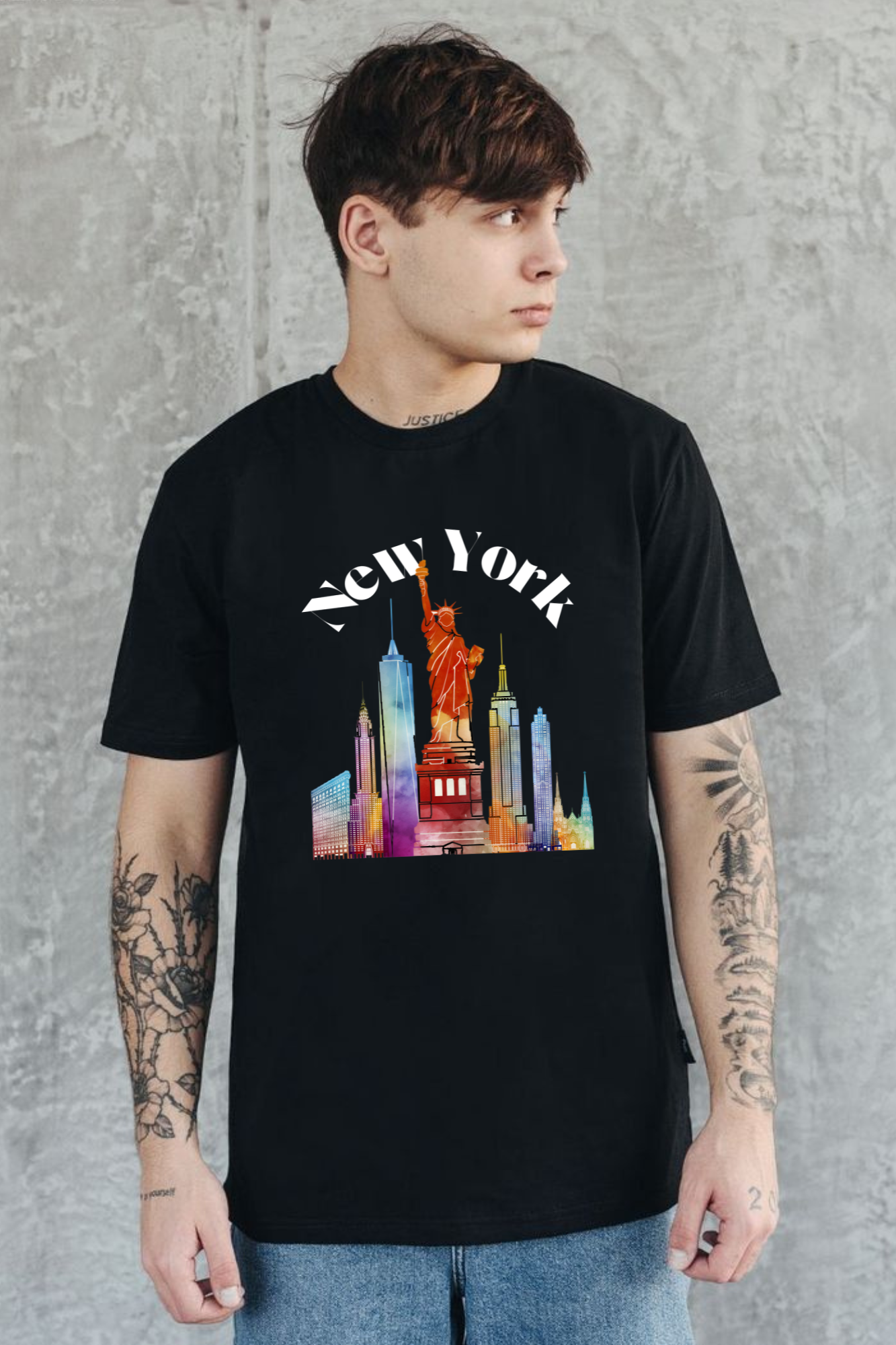 New york oversized TShirt for men