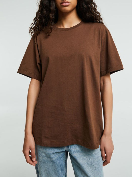 Classic coffee brown tshirt for female